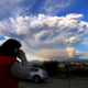 The Calbuco volcano, seen from Puerto Varas.